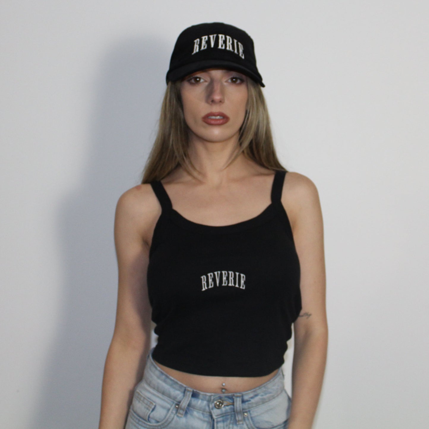 RÊVERIE | Cotton Rib Tank Top | Black